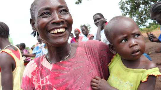 Abuk Uchala holding baby Ayat