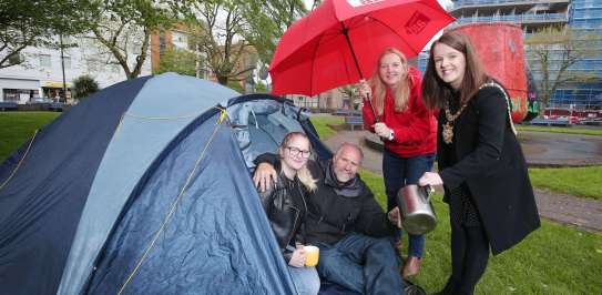 Lord Mayor supports Solidarity Sleep Out